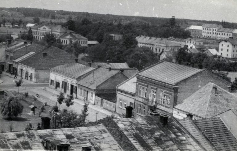 Panorama północno – zachodniej części Głogowa , wykonana z wieży remizy OSP ,
