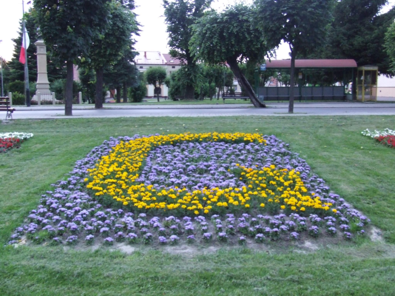G ułożone z kwiatów, czyli obecny herb naszego miasta, wcześniej był nim herb „Jelita”, który prezentujemy na grafice umieszczonej w tle strony 