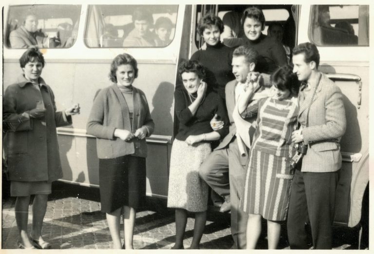 Wycieczka zakładowa pracowników „Lnianki” do Warszawy , 28-29.11.1961 r.